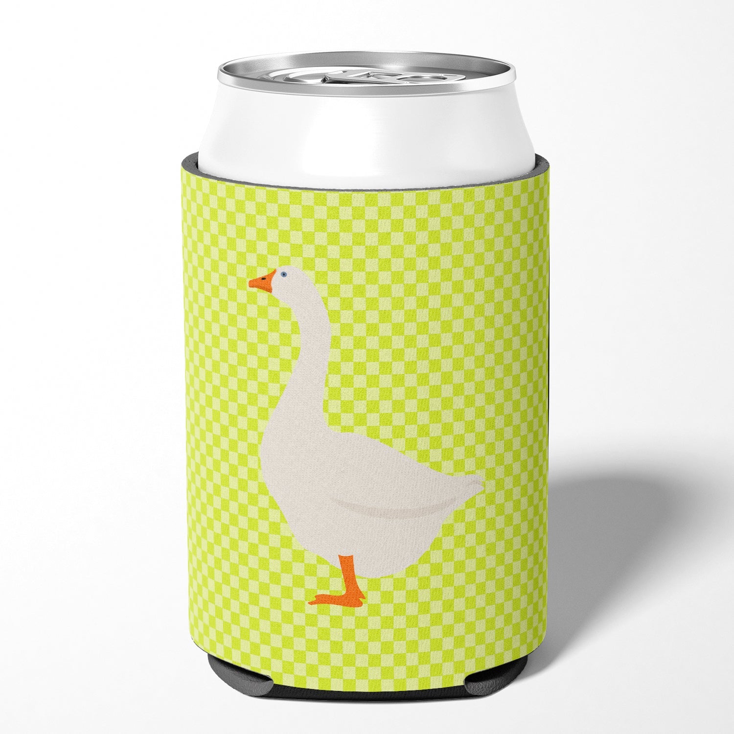 Embden Goose Green Can or Bottle Hugger Cooler Sleeve for Standard 12 oz Cans, Insulated Foam Beer & Soda Can Hugger Reusable