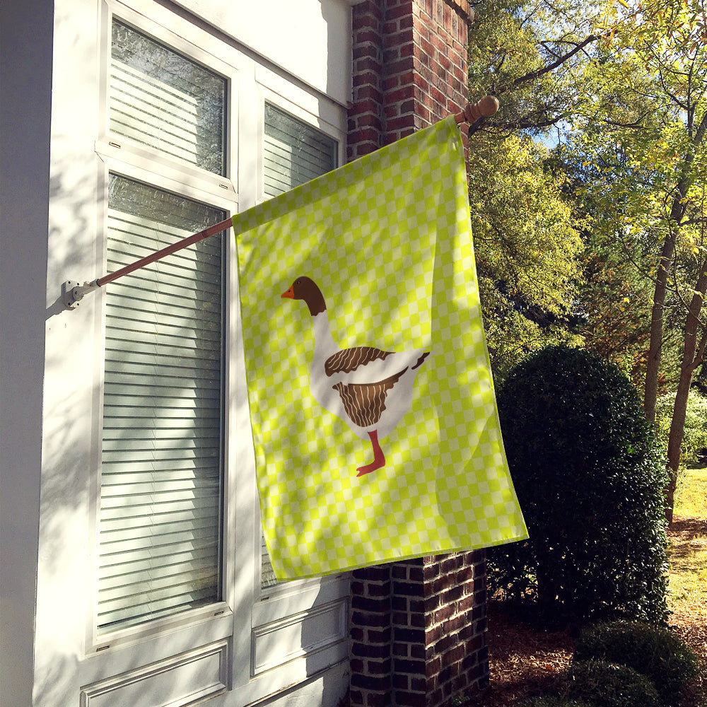 Pomeranian Rogener Goose Green House Flag 28x40 Porch Sleeve Pole Decorative Outside Yard Banner Artwork Wall Hanging, Polyester