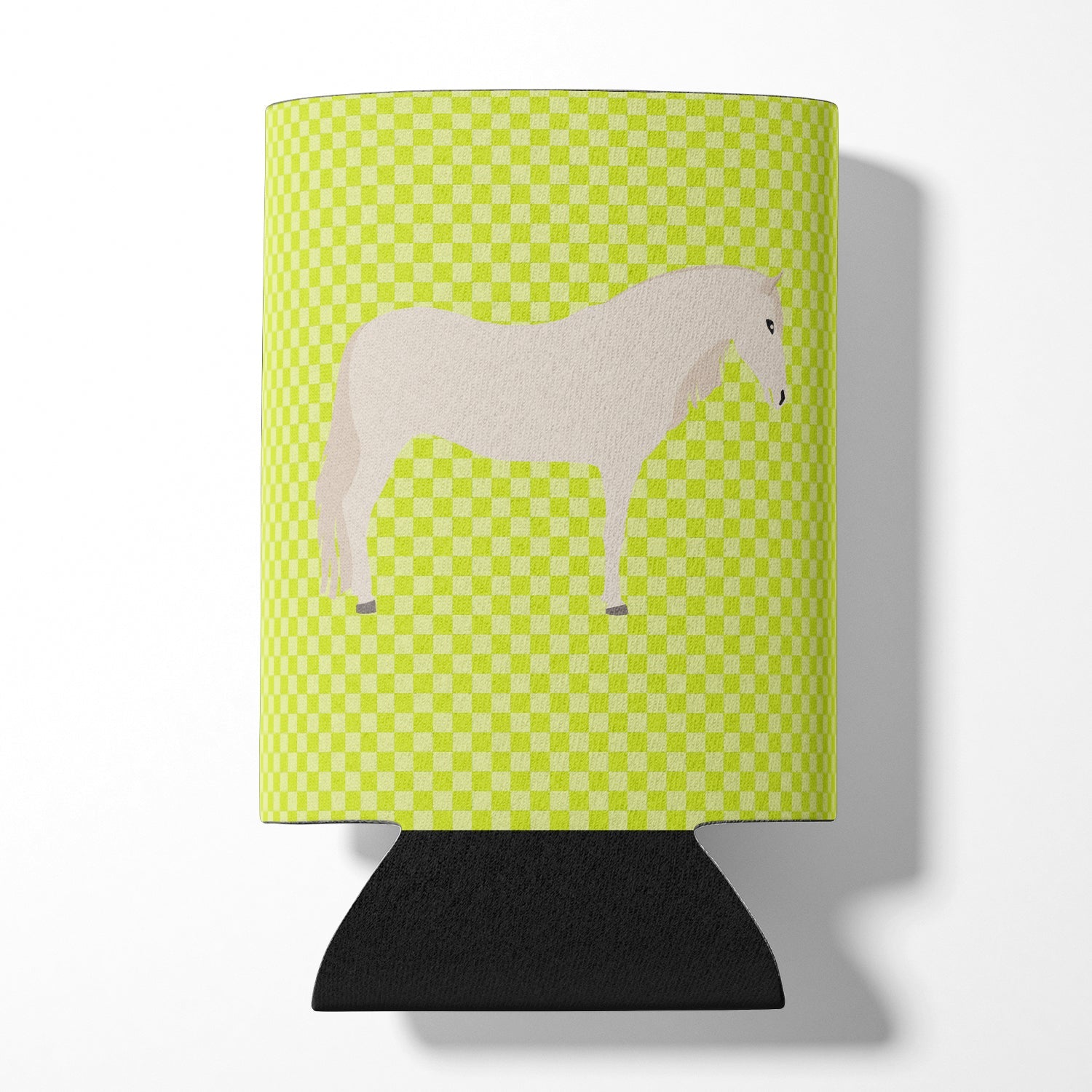 Paso Fino Horse Green Can or Bottle Hugger Cooler Sleeve for Standard 12 oz Cans, Insulated Foam Beer & Soda Can Hugger Reusable