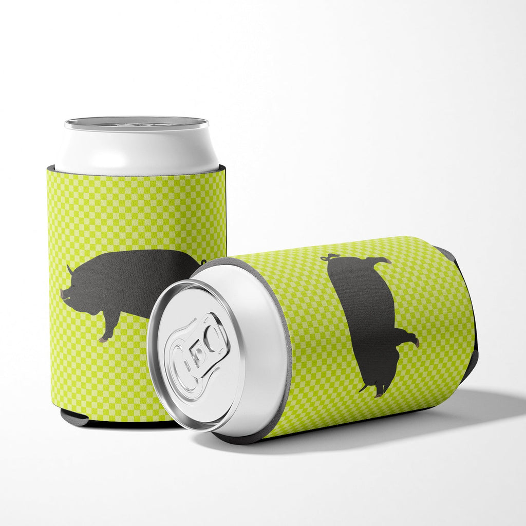 Berkshire Pig Green Can or Bottle Hugger Cooler Sleeve for Standard 12 oz Cans, Insulated Foam Beer & Soda Can Hugger Reusable