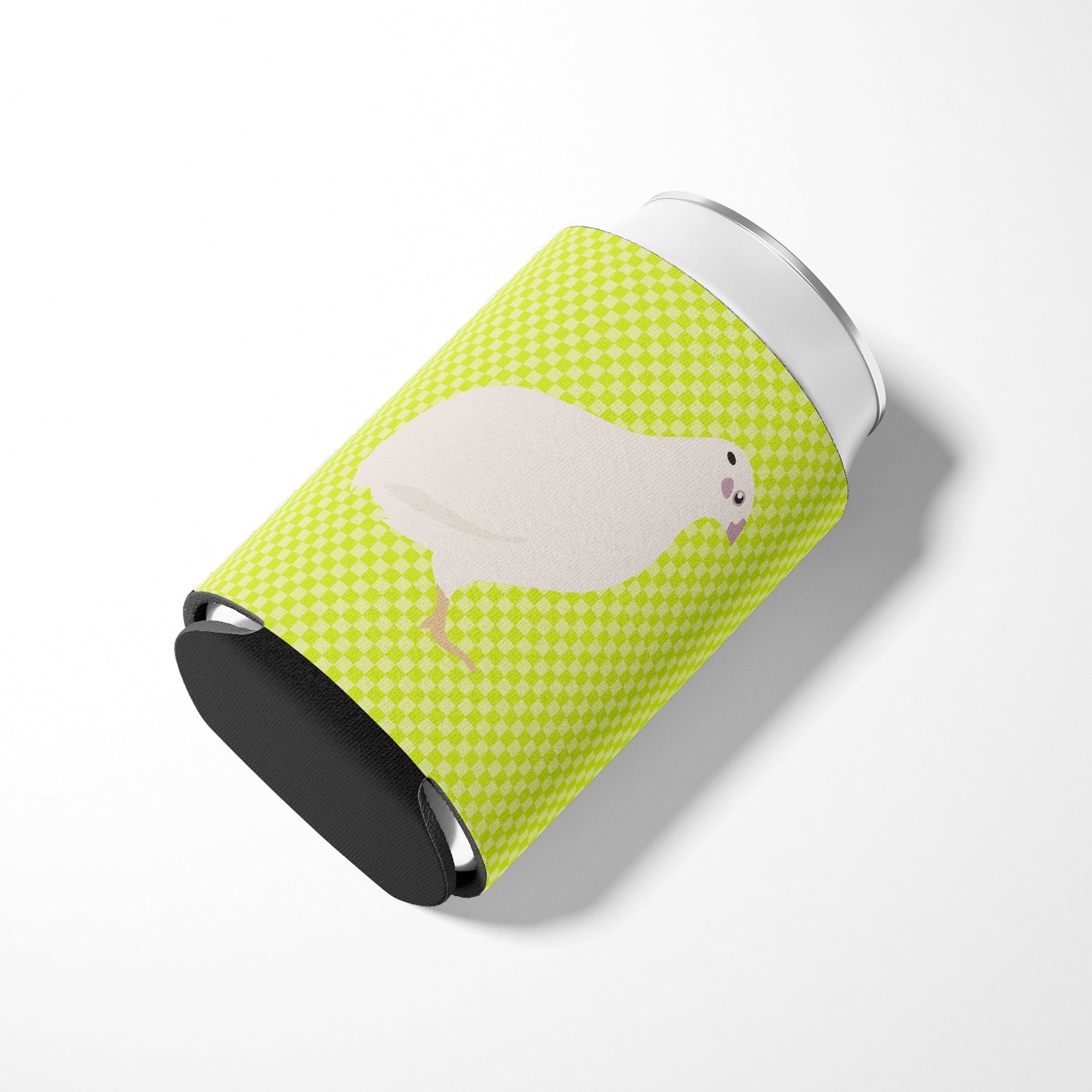 Texas Quail Green Can or Bottle Hugger Cooler Sleeve for Standard 12 oz Cans, Insulated Foam Beer & Soda Can Hugger Reusable