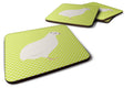 Texas Quail Green Foam Coasters Set of 4 Cup Coasters for Indoor Outdoor, Tabletop Protection, Anti Slip, Mouse pad Material