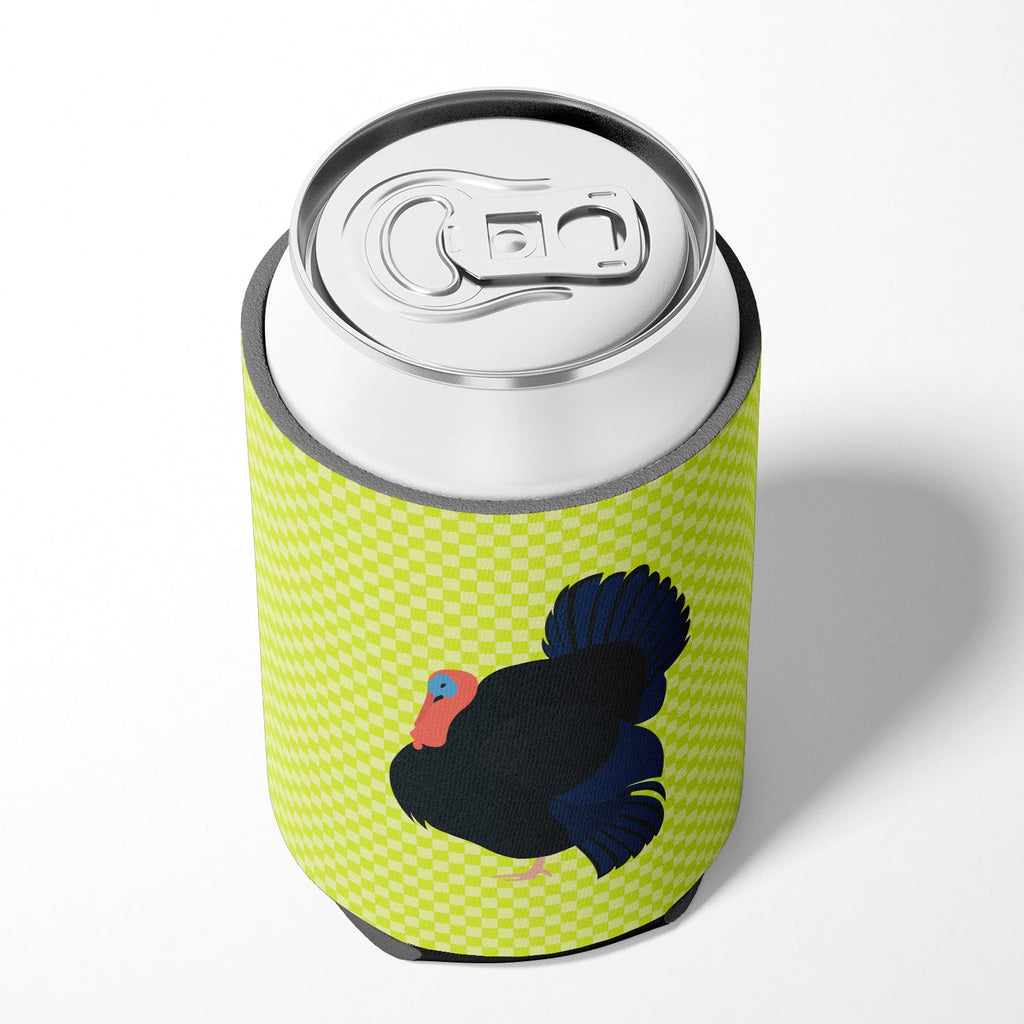 Norfolk Black Turkey Green Can or Bottle Hugger Cooler Sleeve for Standard 12 oz Cans, Insulated Foam Beer & Soda Can Hugger Reusable