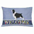 English Springer Spaniel Welcome Standard Pillowcase Lightweight Super Soft Easy Care Decorative Artwork Pillowcase, Standard