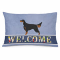 Gordon Setter Welcome Standard Pillowcase Lightweight Super Soft Easy Care Decorative Artwork Pillowcase, Standard
