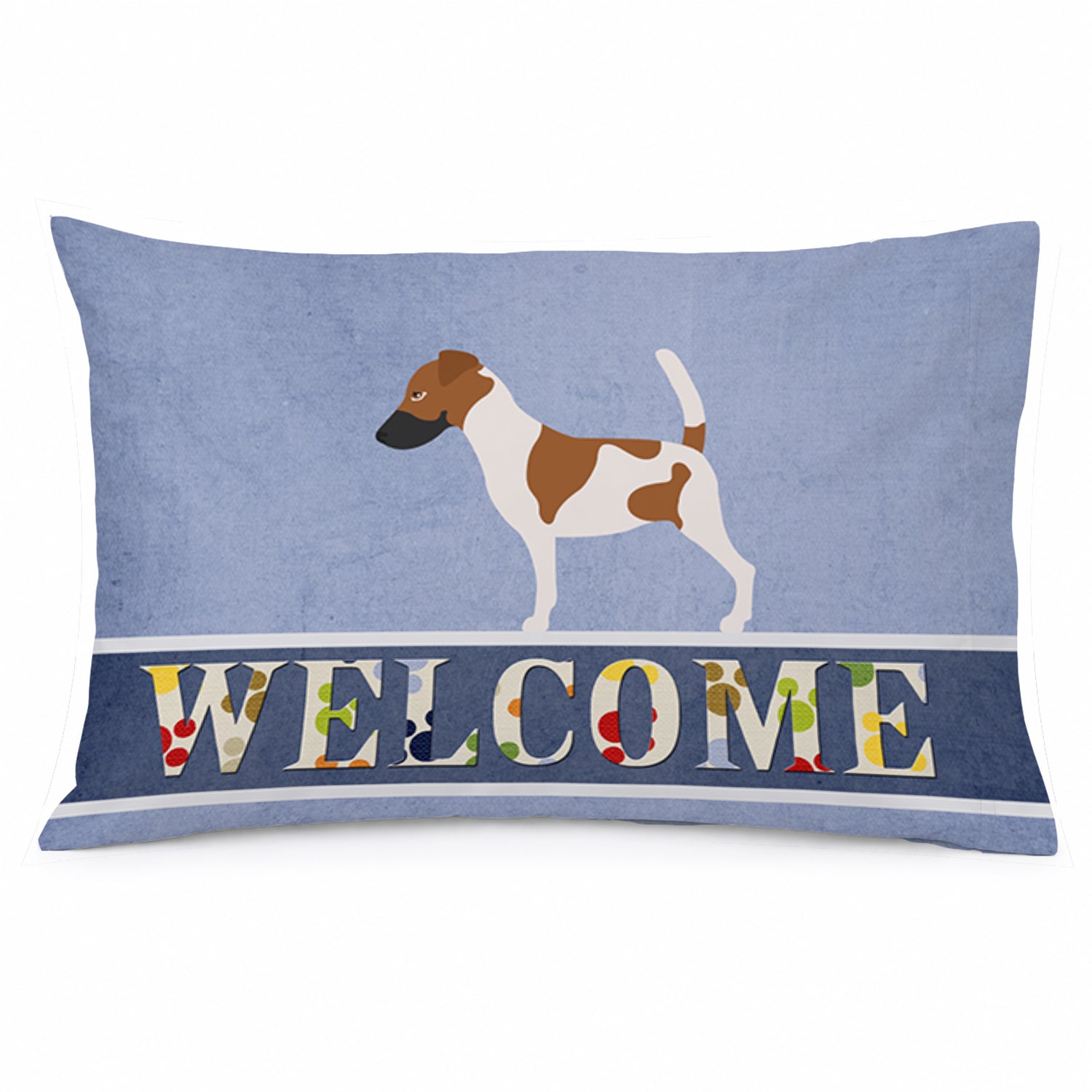 Smooth Fox Terrier Welcome Standard Pillowcase Lightweight Super Soft Easy Care Decorative Artwork Pillowcase, Standard