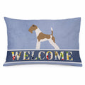 Wire Fox Terrier Welcome Standard Pillowcase Lightweight Super Soft Easy Care Decorative Artwork Pillowcase, Standard