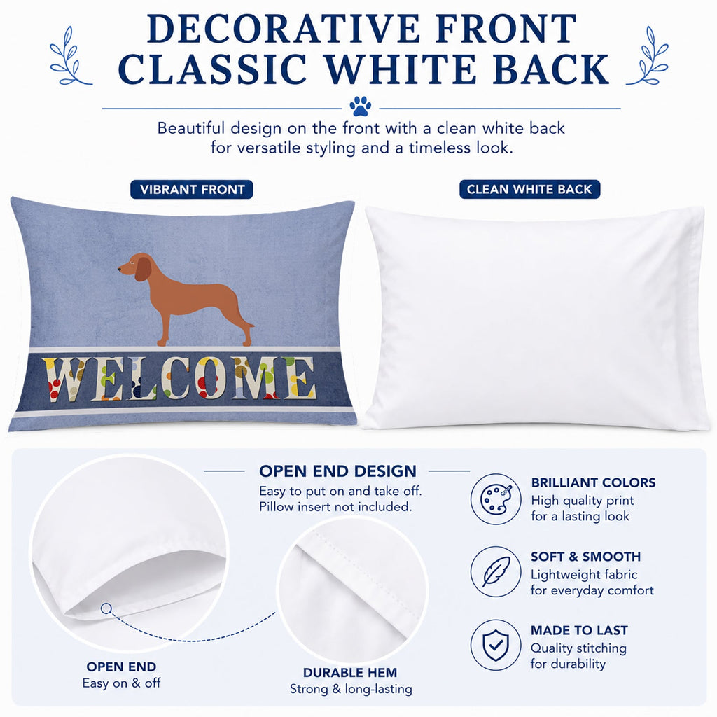 Bavarian Mountian Hound Welcome Standard Pillowcase Lightweight Super Soft Easy Care Decorative Artwork Pillowcase, Standard