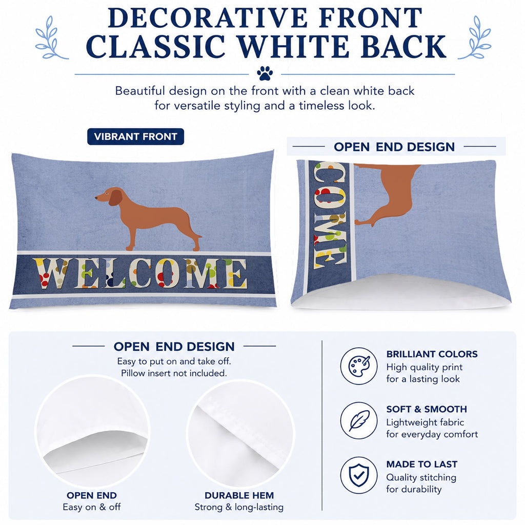Bavarian Mountian Hound Welcome Standard Pillowcase Lightweight Super Soft Easy Care Decorative Artwork Pillowcase, Standard