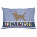 Cairn Terrier Welcome Standard Pillowcase Lightweight Super Soft Easy Care Decorative Artwork Pillowcase, Standard