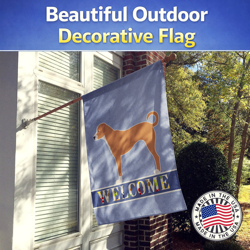 Australian Pinscher Welcome House Flag 28x40 Porch Sleeve Pole Decorative Outside Yard Banner Artwork Wall Hanging, Polyester