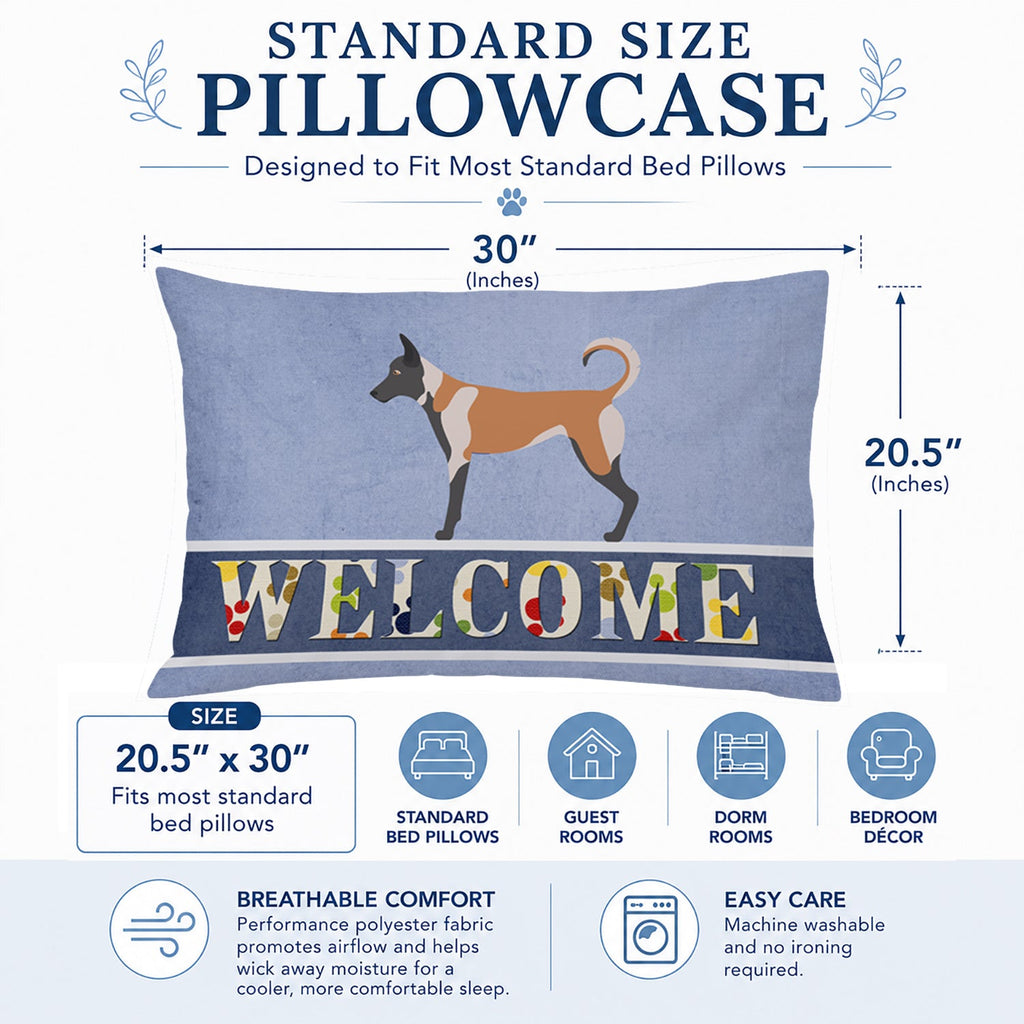 Belgian Malinois Welcome Standard Pillowcase Lightweight Super Soft Easy Care Decorative Artwork Pillowcase, Standard