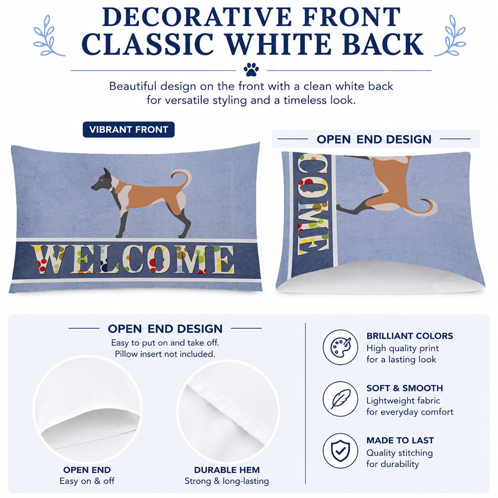 Belgian Malinois Welcome Standard Pillowcase Lightweight Super Soft Easy Care Decorative Artwork Pillowcase, Standard
