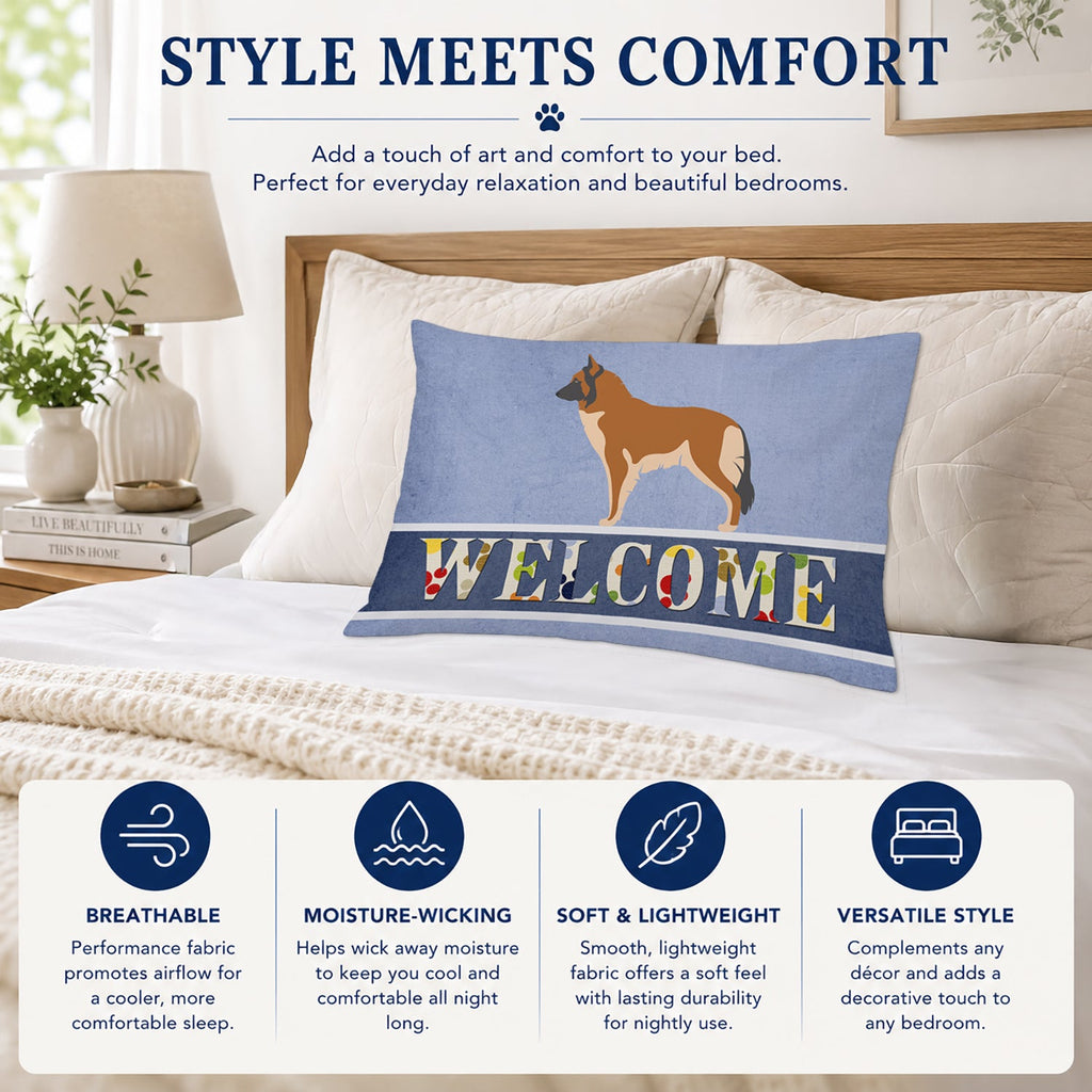 Belgian Tervuren Welcome Standard Pillowcase Lightweight Super Soft Easy Care Decorative Artwork Pillowcase, Standard