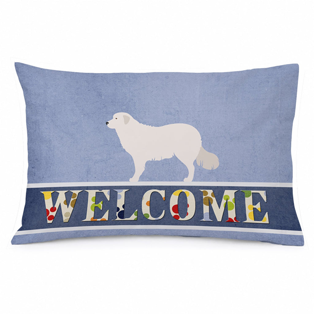 Kuvasz Welcome Standard Pillowcase Lightweight Super Soft Easy Care Decorative Artwork Pillowcase, Standard
