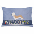 Dandie Dinmont Terrier Welcome Standard Pillowcase Lightweight Super Soft Easy Care Decorative Artwork Pillowcase, Standard