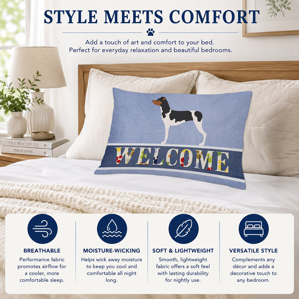 Brazilian Terrier Welcome Standard Pillowcase Lightweight Super Soft Easy Care Decorative Artwork Pillowcase, Standard