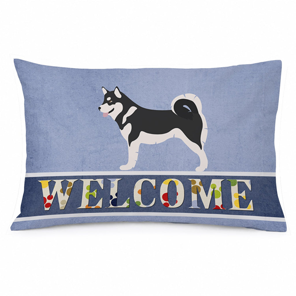 Alaskan Malamute Welcome Standard Pillowcase Lightweight Super Soft Easy Care Decorative Artwork Pillowcase, Standard