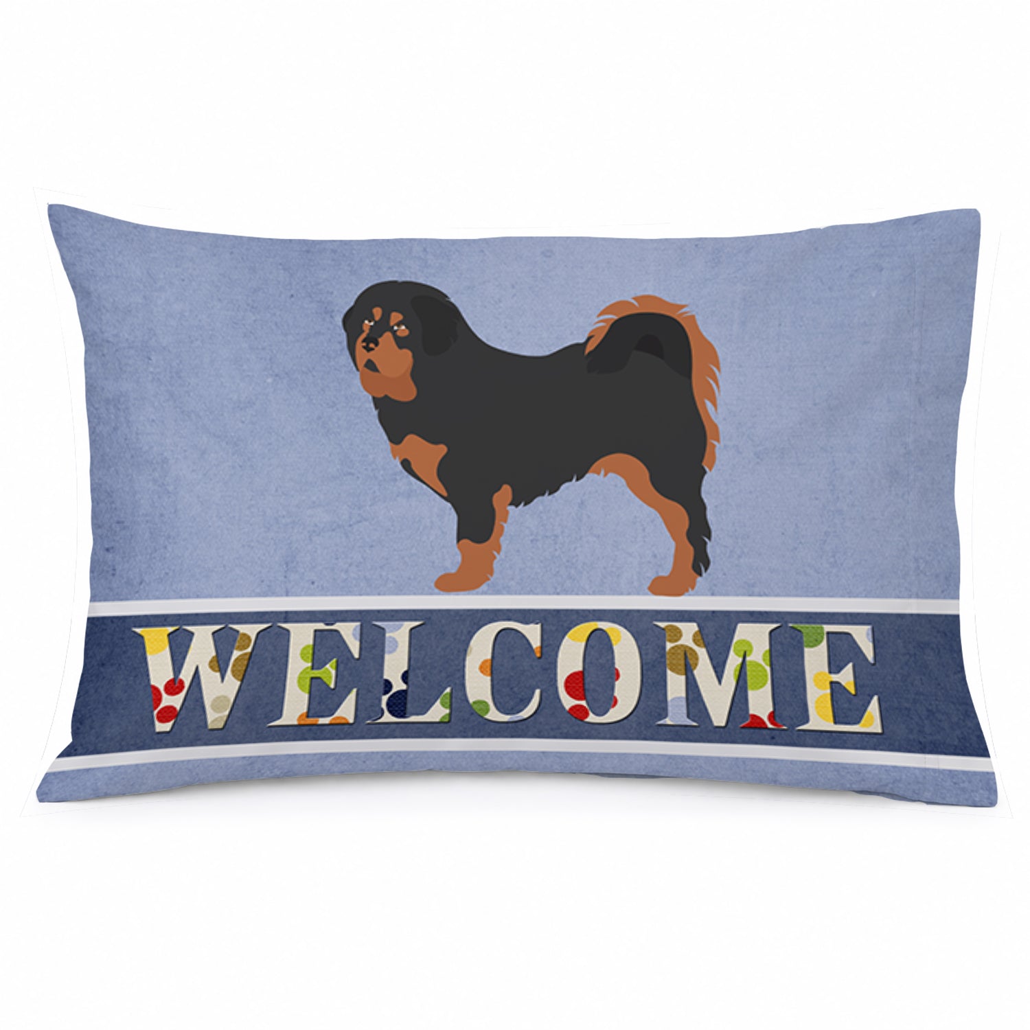 Tibetan Mastiff Welcome Standard Pillowcase Lightweight Super Soft Easy Care Decorative Artwork Pillowcase, Standard