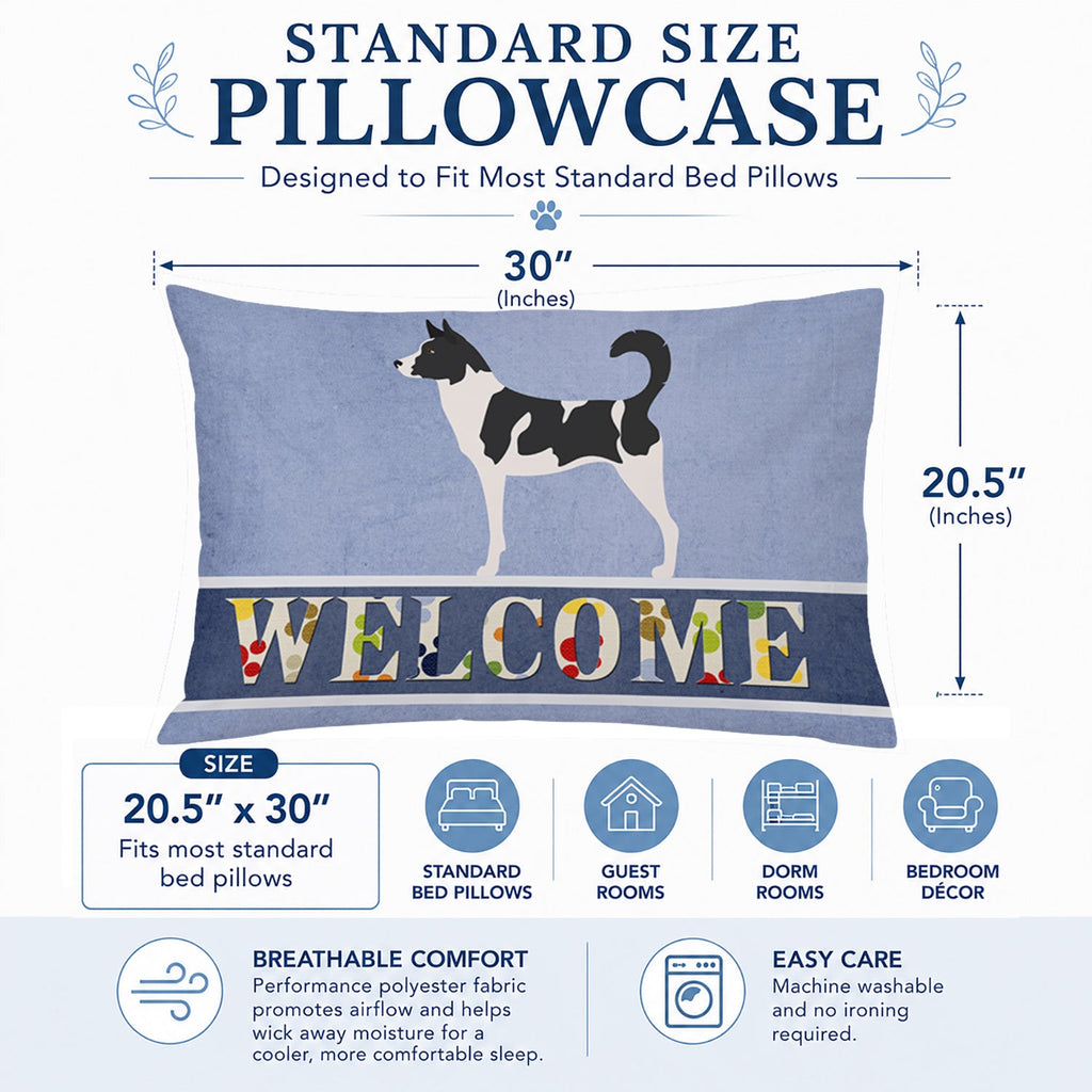 Canaan Dog Welcome Standard Pillowcase Lightweight Super Soft Easy Care Decorative Artwork Pillowcase, Standard