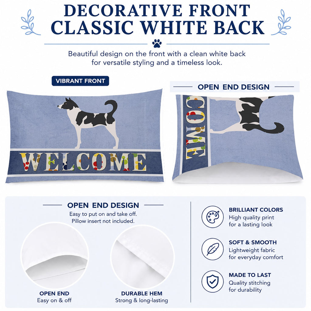 Canaan Dog Welcome Standard Pillowcase Lightweight Super Soft Easy Care Decorative Artwork Pillowcase, Standard