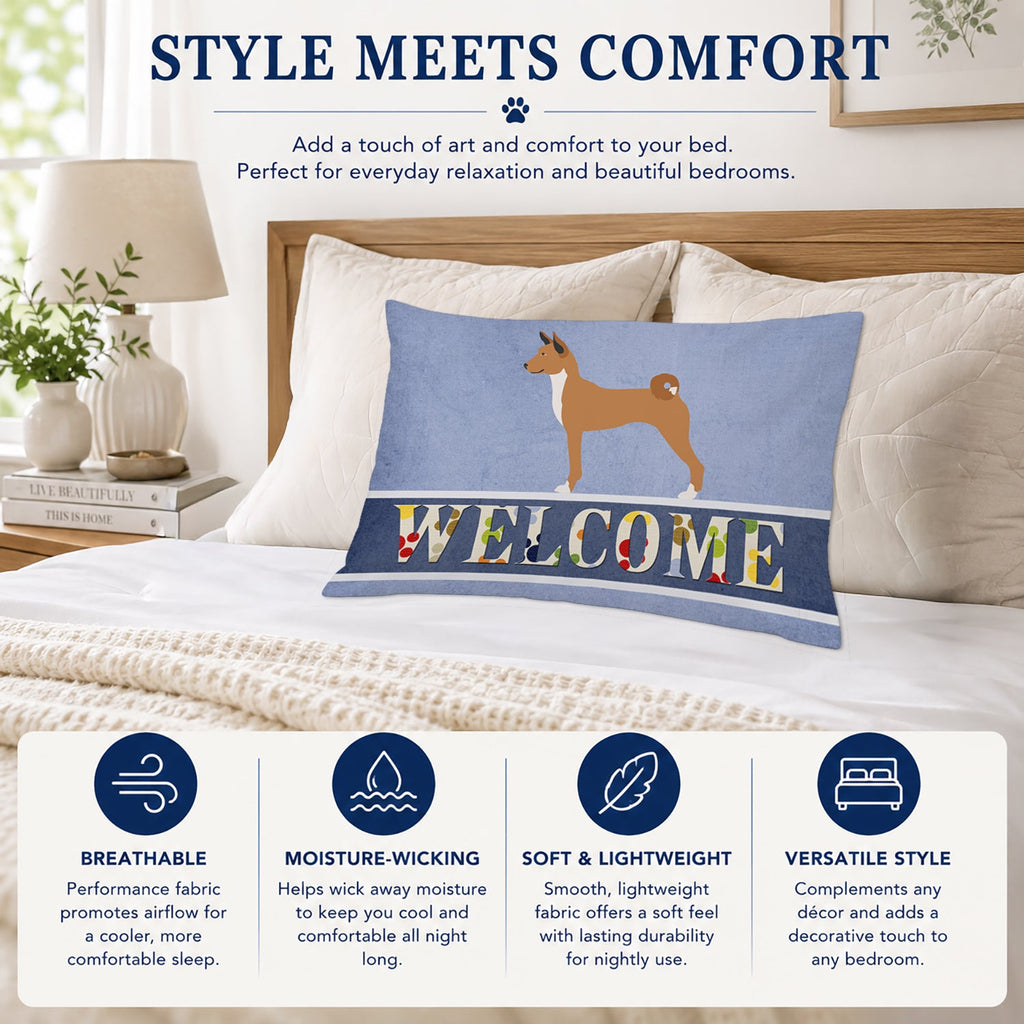 Telomian Welcome Standard Pillowcase Lightweight Super Soft Easy Care Decorative Artwork Pillowcase, Standard