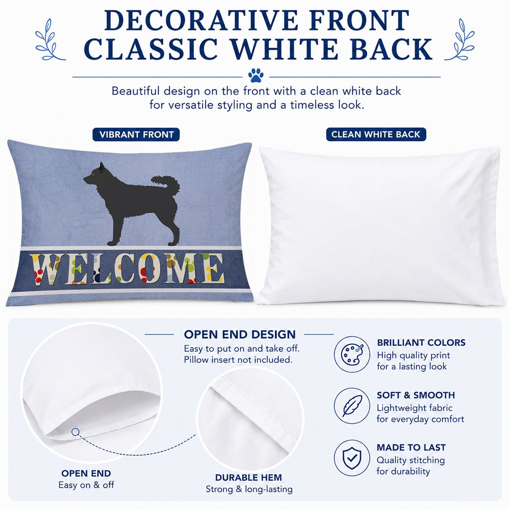 Mudi Welcome Standard Pillowcase Lightweight Super Soft Easy Care Decorative Artwork Pillowcase, Standard