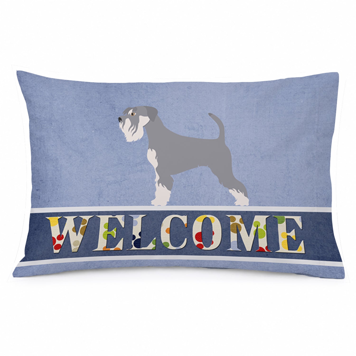 Schnauzer Welcome Standard Pillowcase Lightweight Super Soft Easy Care Decorative Artwork Pillowcase, Standard