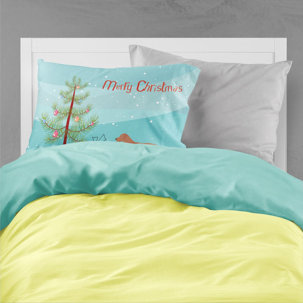 Rhodesian Ridgeback Christmas Standard Pillowcase Lightweight Super Soft Easy Care Decorative Artwork Pillowcase, Standard