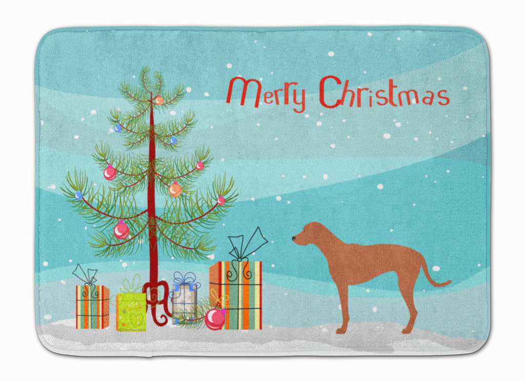 Rhodesian Ridgeback Christmas Memory Foam Kitchen Mat Machine Washable Anti-Fatigue Cushion Comfort Bath or Kitchen Rug