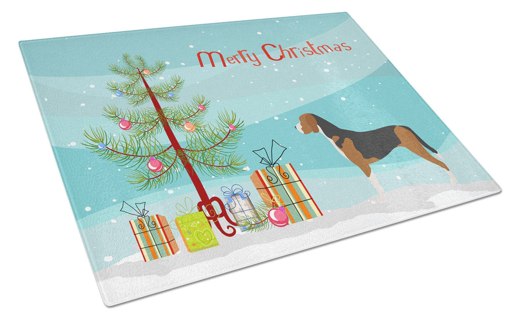 Hamiltonstövare Christmas Cutting Board Tempered Glass Kitchen Cutting Surface, Heat Resistant Chopping, Non-Slip Feet, Food Prep & Serving