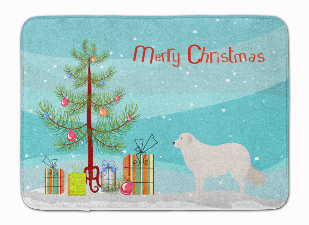 Kuvasz Christmas Memory Foam Kitchen Mat Machine Washable Anti-Fatigue Cushion Comfort Bath or Kitchen Rug