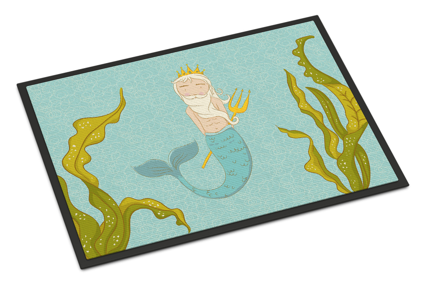 Neptune Merman Doormat Indoor Outdoor 24H X 36W Front Door Mat Rugs for Entryway, Non Slip Washable Low Pile,