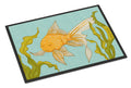 Gold Fish Doormat Indoor Outdoor 24H X 36W Front Door Mat Rugs for Entryway, Non Slip Washable Low Pile,