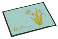 Flowers Welcome Doormat Indoor Outdoor 18H X 27W Front Door Mat Rugs for Entryway, Non Slip Washable