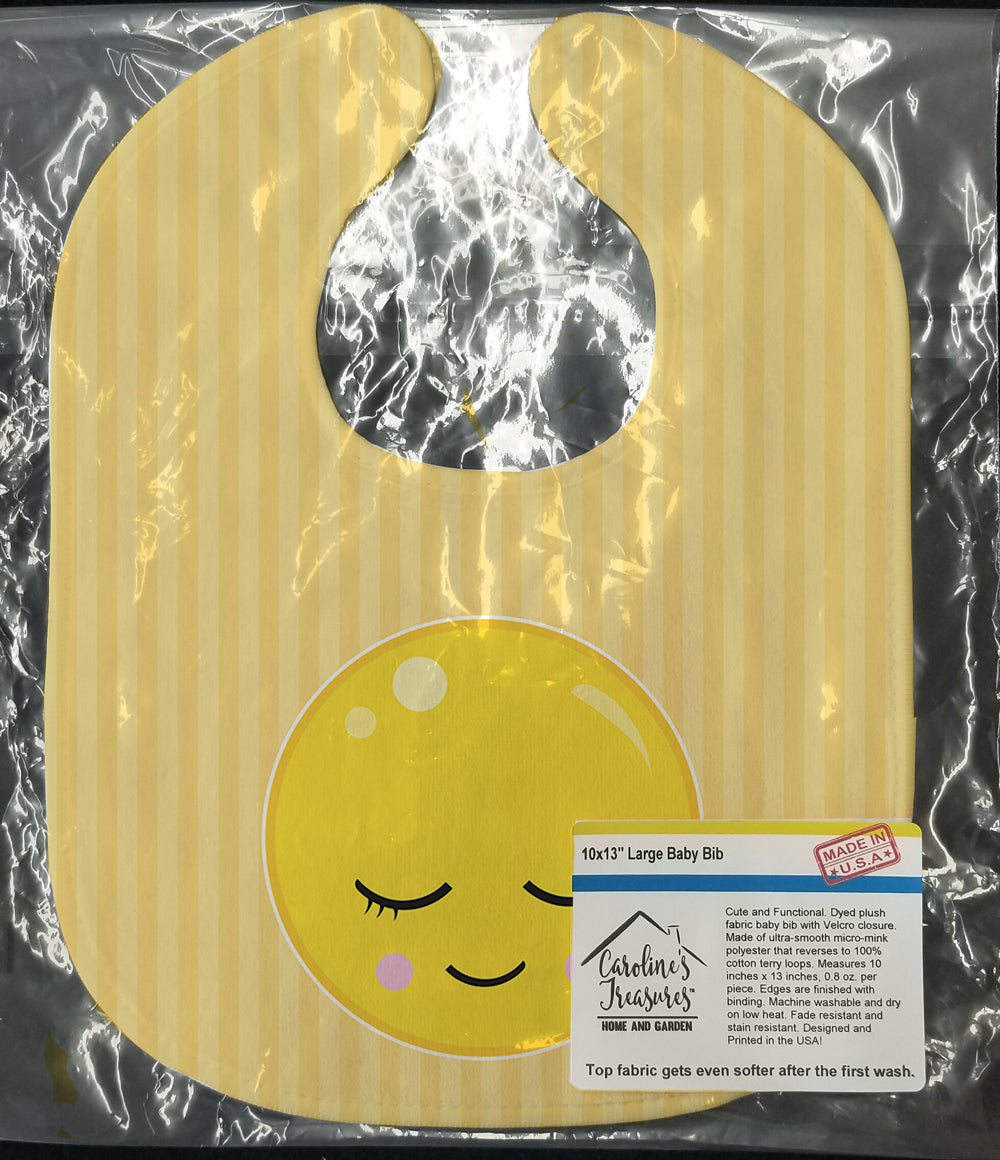 Bashful Face Baby Bib Easy-Clean Baby Bib Baby Feeding Accessory Baby Mealtime Essential, 10 x 13, Multicolor