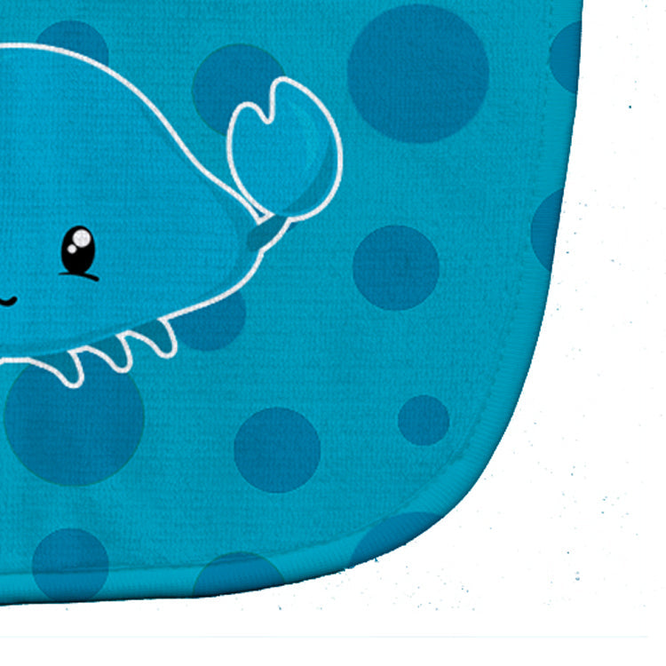Nautical Crab Baby Bib Easy-Clean Baby Bib Baby Feeding Accessory Baby Mealtime Essential, 10 x 13, Multicolor