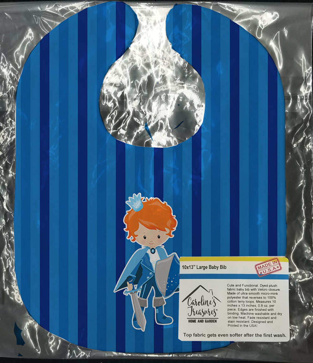 Prince Charming Ginger Baby Bib Easy-Clean Baby Bib Baby Feeding Accessory Baby Mealtime Essential, 10 x 13, Multicolor