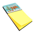 Bactrian Camel Christmas Watercolor Sticky Note Holder Refillable Dispenser Desk Accessory 3x3 Pad Gift