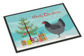Jersey Giant Chicken Christmas Doormat Indoor Outdoor 24H X 36W Front Door Mat Rugs for Entryway, Non Slip Washable Low Pile,