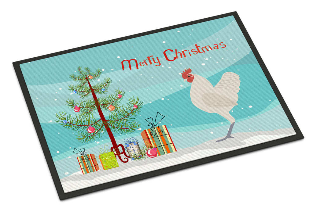 German Langshan Chicken Christmas Doormat Indoor Outdoor 24H X 36W Front Door Mat Rugs for Entryway, Non Slip Washable Low Pile,