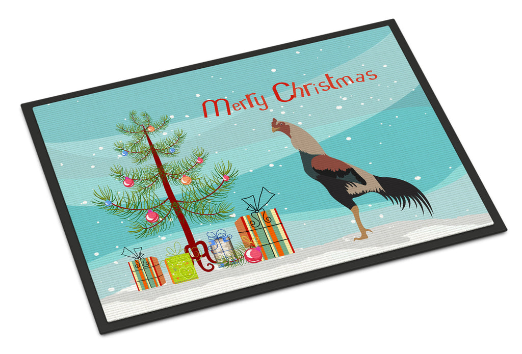 Kulang Chicken Christmas Doormat Indoor Outdoor 18H X 27W Front Door Mat Rugs for Entryway, Non Slip Washable