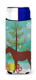 Hinny Horse Donkey Christmas Slim Can Hugger , Insulated Foam Hugger for 12 oz Slim Cans, Beer Bottles & Water Bottles, Printed in USA