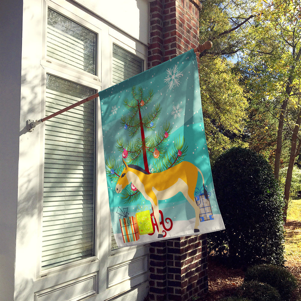 Turkmenian Kulan Donkey Christmas House Flag 28x40 Porch Sleeve Pole Decorative Outside Yard Banner Artwork Wall Hanging, Polyester