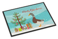 Saxony Sachsenente Duck Christmas Doormat Indoor Outdoor 24H X 36W Front Door Mat Rugs for Entryway, Non Slip Washable Low Pile,