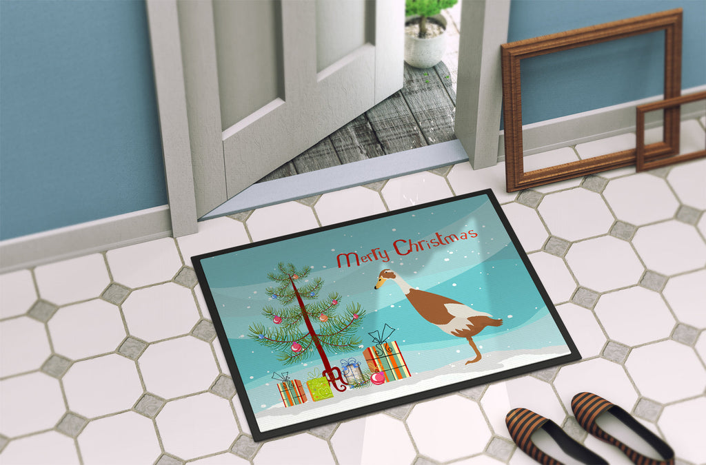 Indian Runner Duck Christmas Doormat Indoor Outdoor 24H X 36W Front Door Mat Rugs for Entryway, Non Slip Washable Low Pile,
