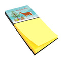 Toggenburger Goat Christmas Watercolor Sticky Note Holder Refillable Dispenser Desk Accessory 3x3 Pad Gift