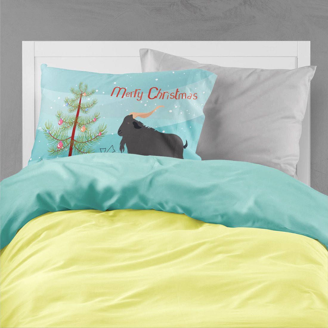 Verata Goat Christmas Standard Pillowcase Lightweight Super Soft Easy Care Decorative Artwork Pillowcase, Standard