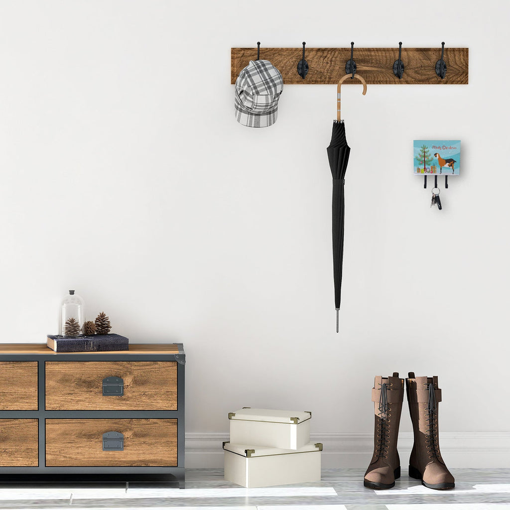 Anglo-nubian Nubian Goat Christmas Leash or Key Holder Wall Hooks, Coat Rack Wall Mount, for Hanging Keys, Towels, Aprons, Leashes
