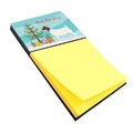 Boer Goat Christmas Watercolor Sticky Note Holder Refillable Dispenser Desk Accessory 3x3 Pad Gift